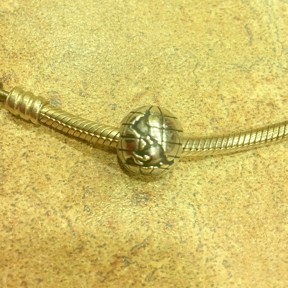 Retired- Pandora Globe Charm - Picture 3 of 6